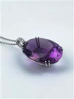 Collier Zorzan Gioielli Femme in Or blanc Ametista 33.52 Ct PZG001 - PZG001